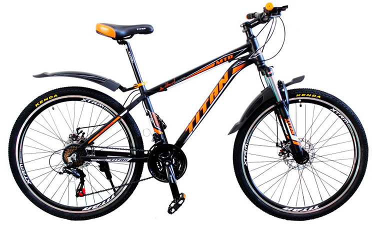 Фотография Велосипед Titan Atlant 26" (2020) 2020 Черно-оранжевый